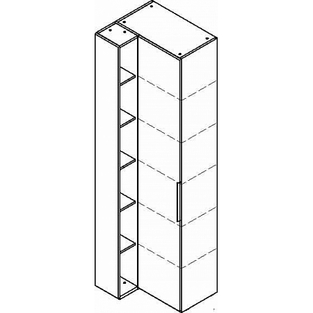 Шкаф переходный SOHO, со стеллажом Шкаф переходный SOHO, со стеллажом