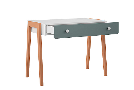 Стол письменный Бамбини БА-500.01, Д1, Белый Премиум+Сумеречно Голубой+Карамель Стол письменный Бамбини БА-500.01, Д1, Белый Премиум+Сумеречно Голубой+Карамель