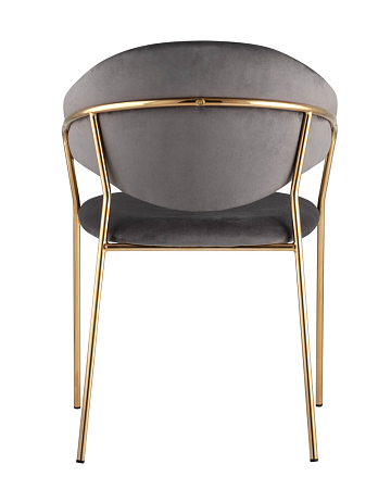 Стул Эвита вельвет темно-серый Стул Эвита вельвет темно-серый