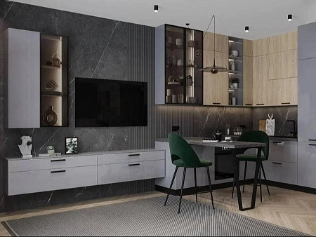 Тумба ТВА навесная 2ящ. дл.1188, Chelsea серая Тумба ТВА навесная 2ящ. дл.1188, Chelsea серая