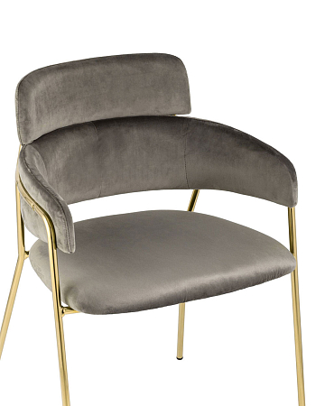 Стул Полин велюр коричневый Стул Полин велюр коричневый