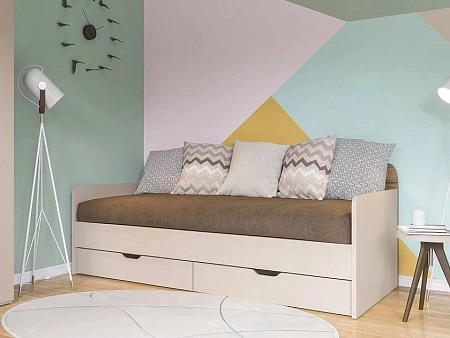 Кровать-диван SOHO (беж/дуб) (900мм) Кровать-диван SOHO (беж/дуб) (900мм)