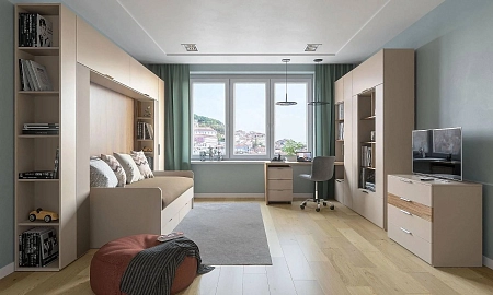 Секция для кровати (1800/диван-кровать) (беж), SOHO Секция для кровати (1800/диван-кровать) (беж), SOHO