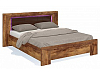 Кровать Blade двуспальная 160х200, тис Таксония/коричневый глянец