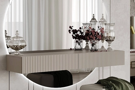 Тумба Дольче ДЛ-323.02, Кашемир серый+Сантьяго Софт Тумба Дольче ДЛ-323.02, Кашемир серый+Сантьяго Софт