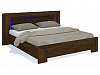 Кровать Blade двуспальная 180х200, орех Коламбия/коричневый глянец