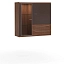 Шкаф Savona настенный Вяз Salerno темный/Глянец Black Brown Шкаф Savona настенный Вяз Salerno темный/Глянец Black Brown