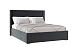 Кровать двойная мягкая Орландо ОР-810.26, Cерый уголь/Avelina 9852 Кровать двойная мягкая Орландо ОР-810.26, Cерый уголь/Avelina 9852