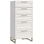 Комод 489636 5ящ, мет.опоры, Montreal белый Комод 489636 5ящ, мет.опоры, Montreal белый