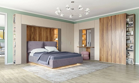 Секция для кровати (1800/диван-кровать) (беж), SOHO Секция для кровати (1800/диван-кровать) (беж), SOHO