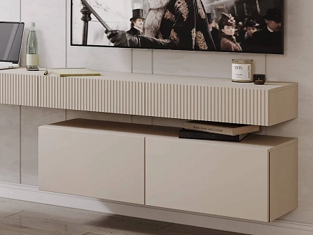 Тумба Дольче ДЛ-324.02, Кашемир серый+Бархат Фрапучино Тумба Дольче ДЛ-324.02, Кашемир серый+Бархат Фрапучино