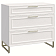 Комод 3ящ., Монреаль белый, метал.опоры дл.888 Комод 3ящ., Монреаль белый, метал.опоры дл.888