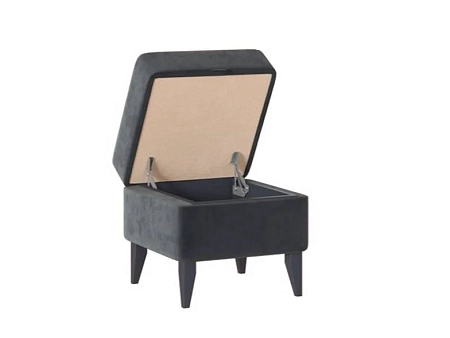 Пуф Орландо ОР-910.01, Серый уголь/Avelina 9852 Пуф Орландо ОР-910.01, Серый уголь/Avelina 9852