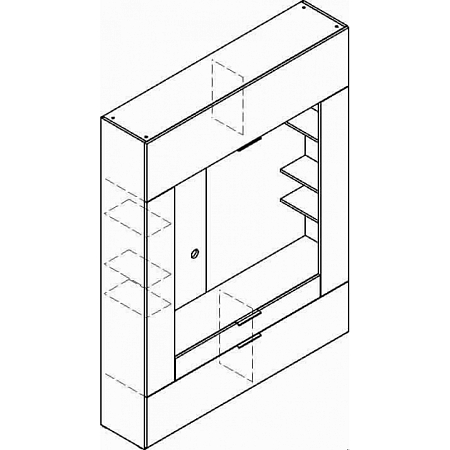 Секция ТВА SOHO (мокко) Секция ТВА SOHO (мокко)