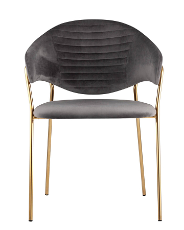 Стул Эвита вельвет темно-серый Стул Эвита вельвет темно-серый