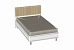 Кровать Карина 120*200 с мягким изголовьем Снежный Ясень Кровать Карина 120*200 с мягким изголовьем Снежный Ясень