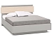 Кровать Rimini серая 2сп. с п/м (1600мм) д/матр.20-45кг Кровать Rimini серая 2сп. с п/м (1600мм) д/матр.20-45кг