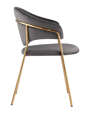 Стул Эвита вельвет темно-серый Стул Эвита вельвет темно-серый