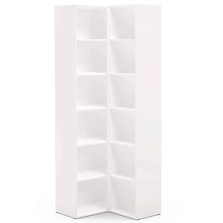 Шкаф угл. 400/400, огран. (угл.+1дв.FCC, 5полок) Римини белая Шкаф угл. 400/400, огран. (угл.+1дв.FCC, 5полок) Римини белая