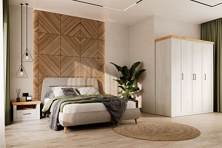 Кровать с ПМ 160*200, Магнелия-811.26, Dream 01/ОД18 Кровать с ПМ 160*200, Магнелия-811.26, Dream 01/ОД18