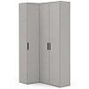 Шкаф Римини серый угл. 400/608, огран. (угл.+2дв.FCB, гл.608)