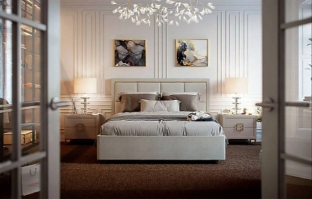 Кровать Дольче ДЛ-811.28 двойная мягкая с п-м мех-ом, Кашемир серый Кровать Дольче ДЛ-811.28 двойная мягкая с п-м мех-ом, Кашемир серый