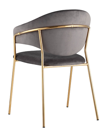 Стул Эвита вельвет темно-серый Стул Эвита вельвет темно-серый