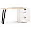 Комод Rimini белый/туя 3ящ. дл.562 со столом E1C Комод Rimini белый/туя 3ящ. дл.562 со столом E1C