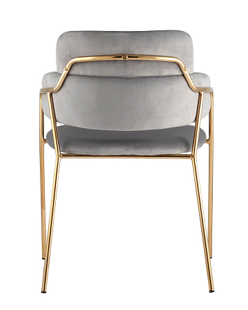 Стул Полин вельвет светло-серый Стул Полин вельвет светло-серый